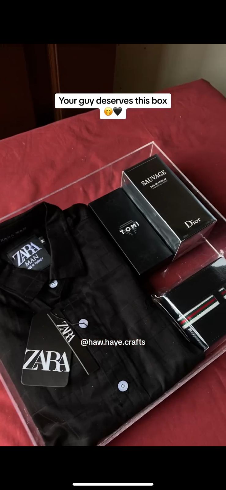 Men Acrylic Gift Box