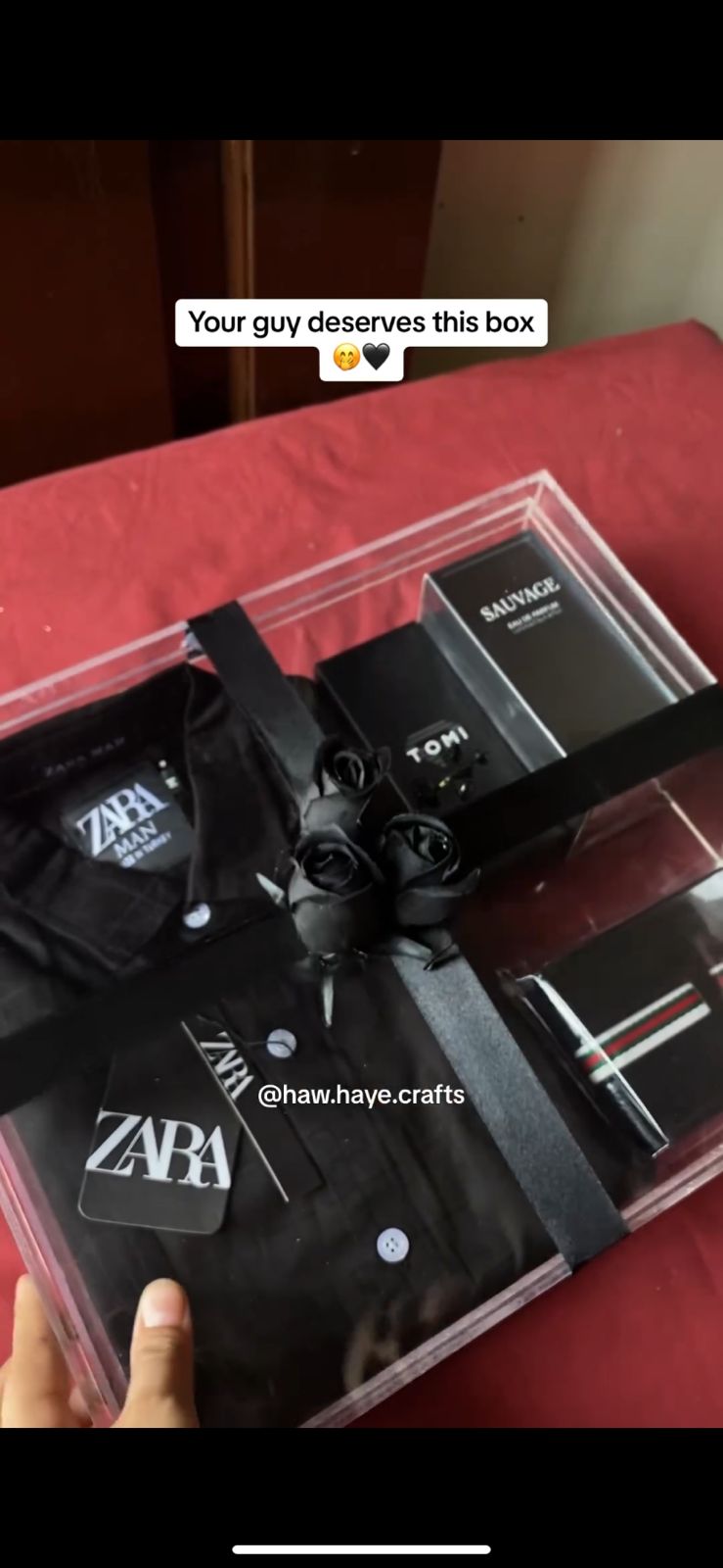 Men Acrylic Gift Box