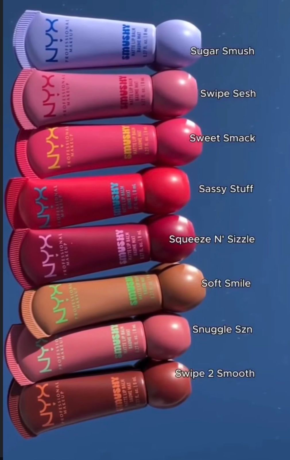Nyx smushy matte lip balms