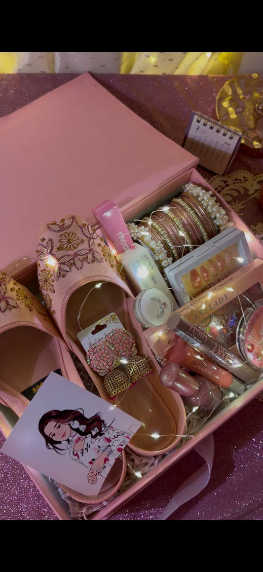 Pink Khusa & Makeup Box