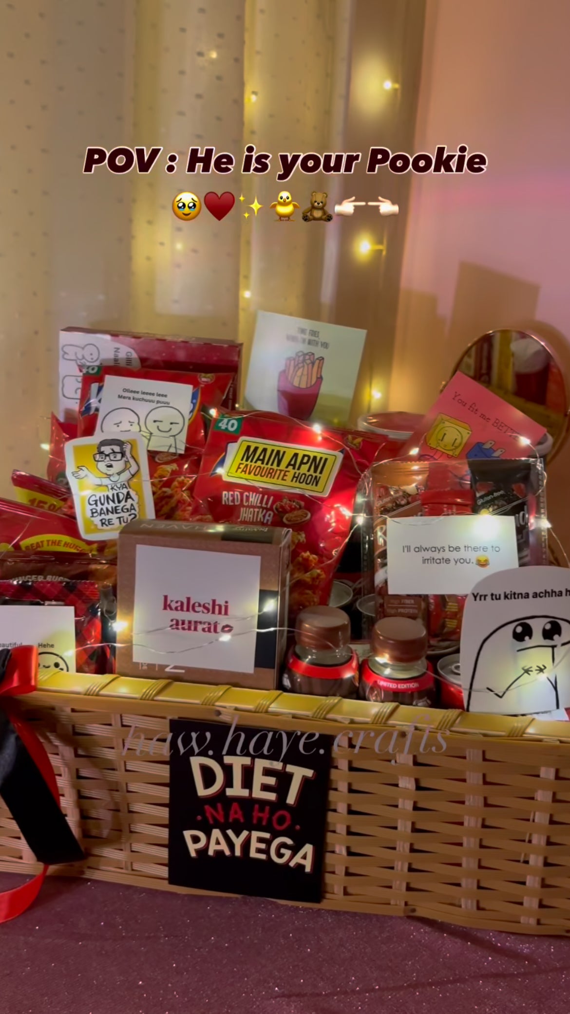 Red And Black Snack Basket