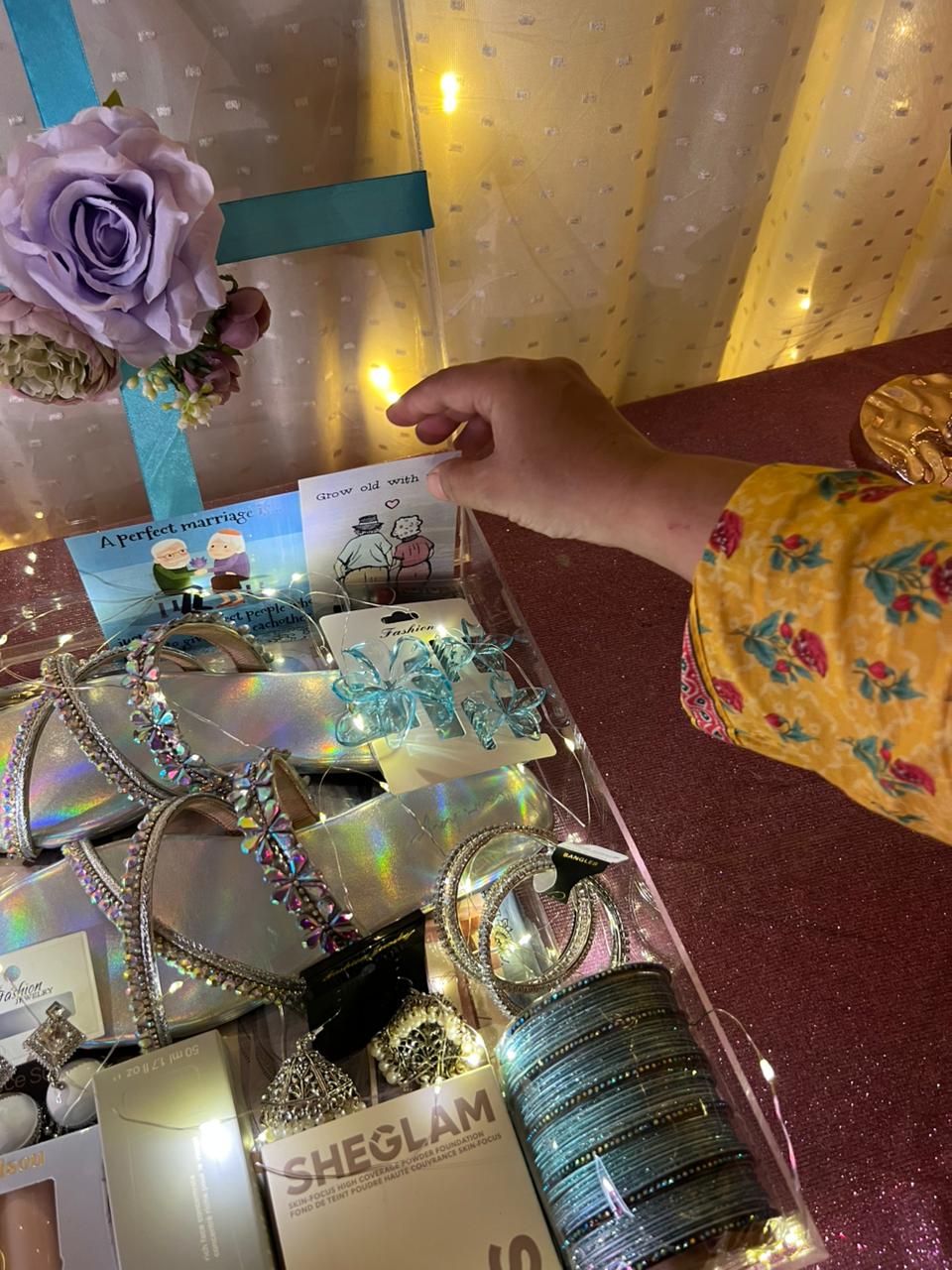 Blue And Silver Gift Box