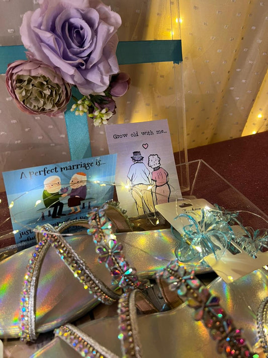 Blue And Silver Gift Box