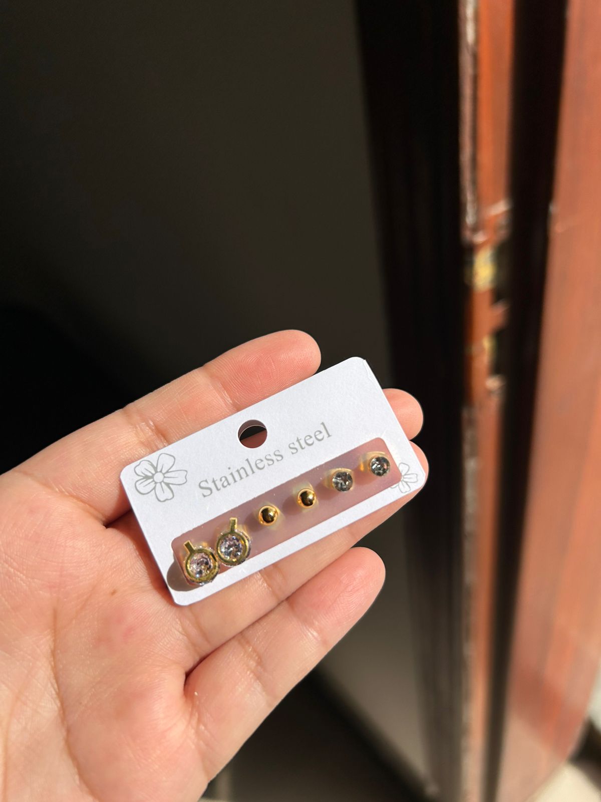 Stainless ear studs
