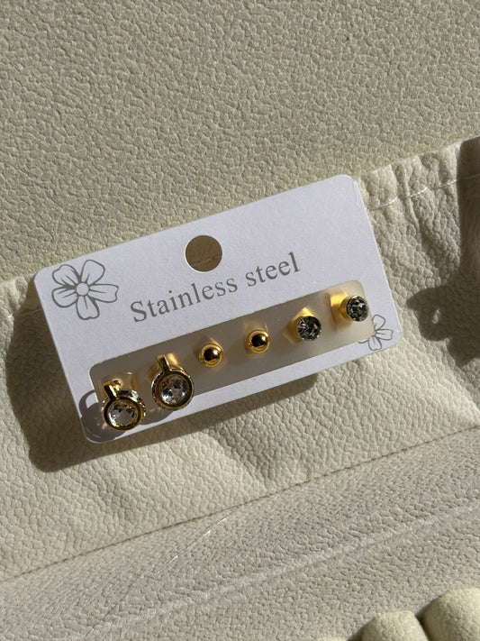 Stainless ear studs