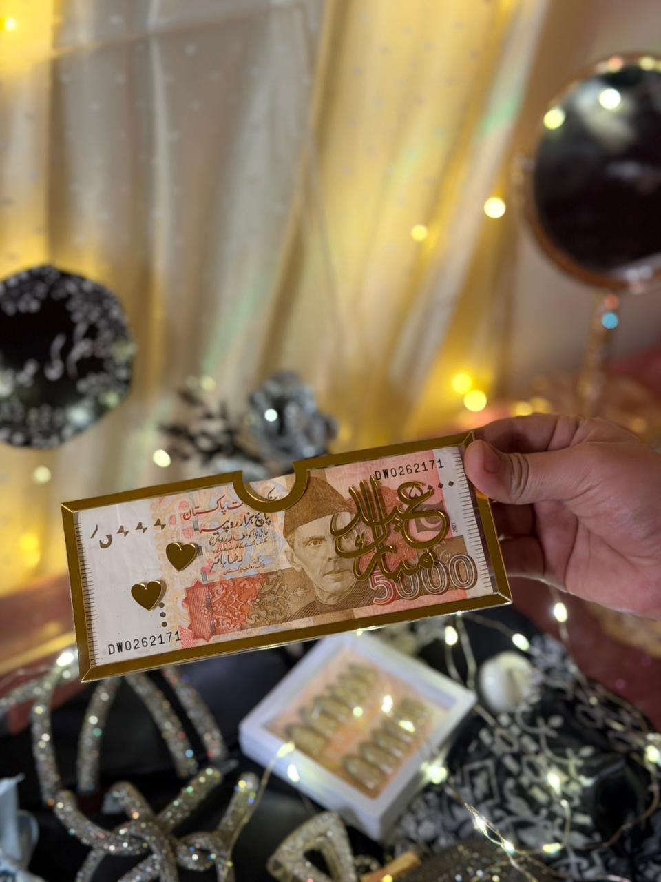 Black and silver Eid box