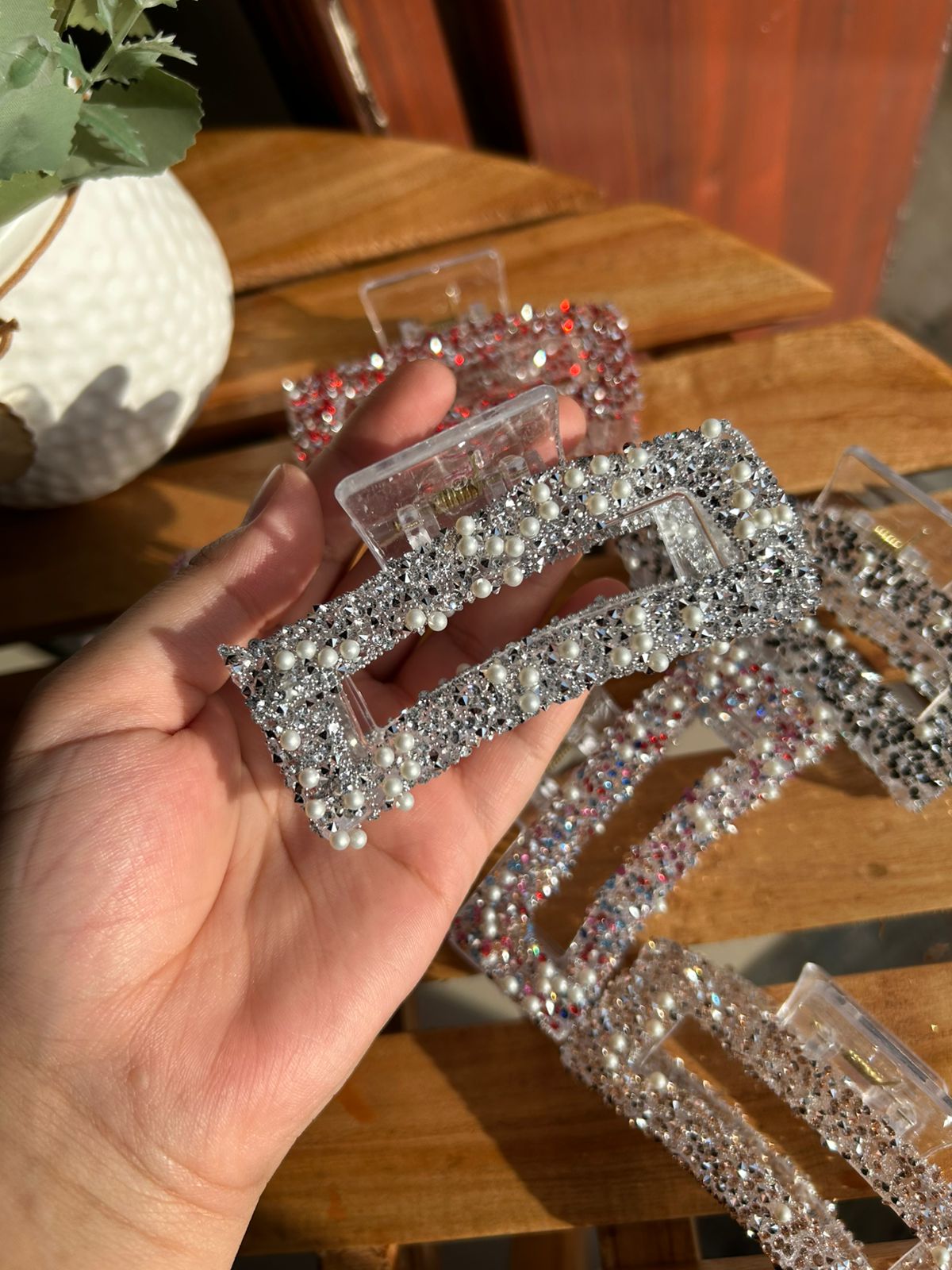 Crystal claw clips