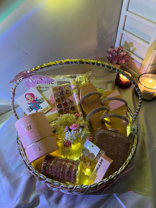 Pink Eid Basket for Her