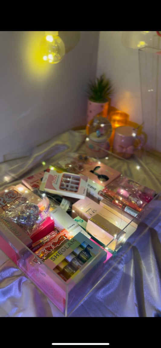 Pink Theme Makeup & Skincare Box