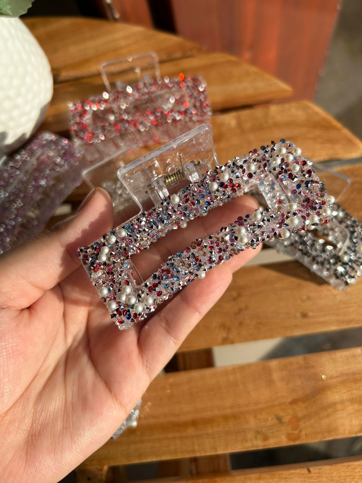 Crystal claw clips